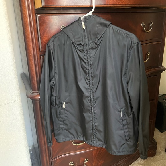 Prada 2020 re-nylon rain jacket with subtle Prada details worn once. - Picture 1 of 11